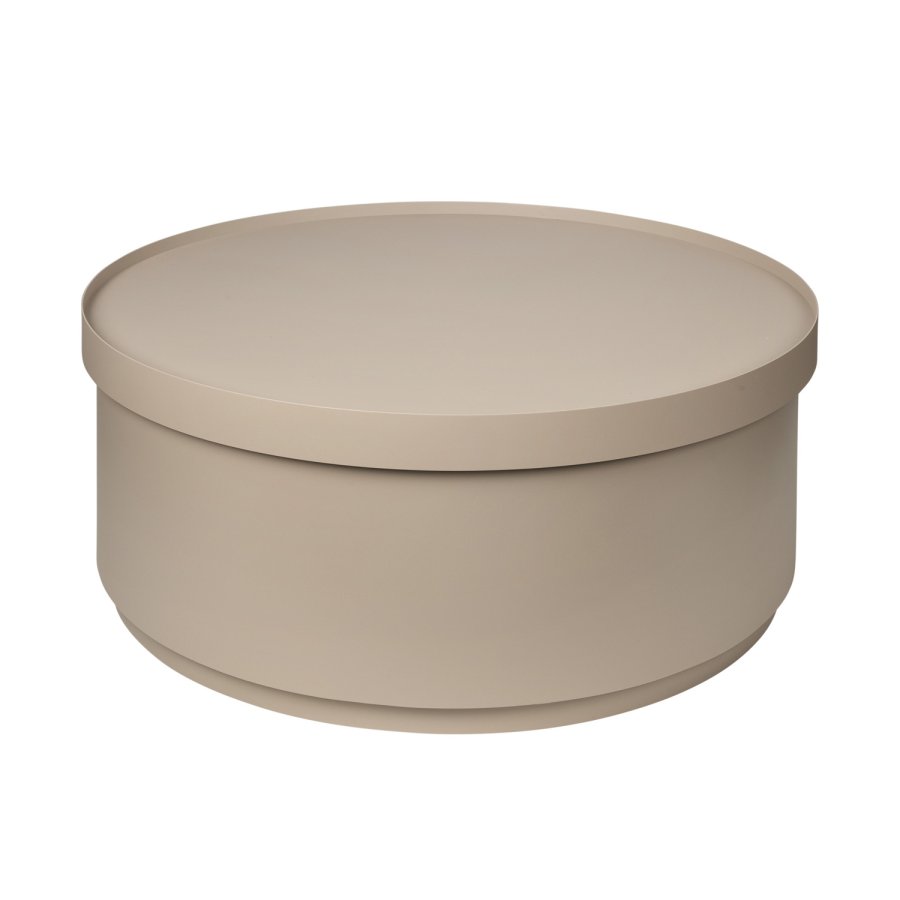 BROSTE COPENHAGEN Ninna sofabord, m. opbevaring - beige jern (75)