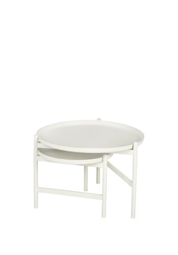 BROSTE COPENHAGEN Turner indskudsborde, rund - off white jern (70)