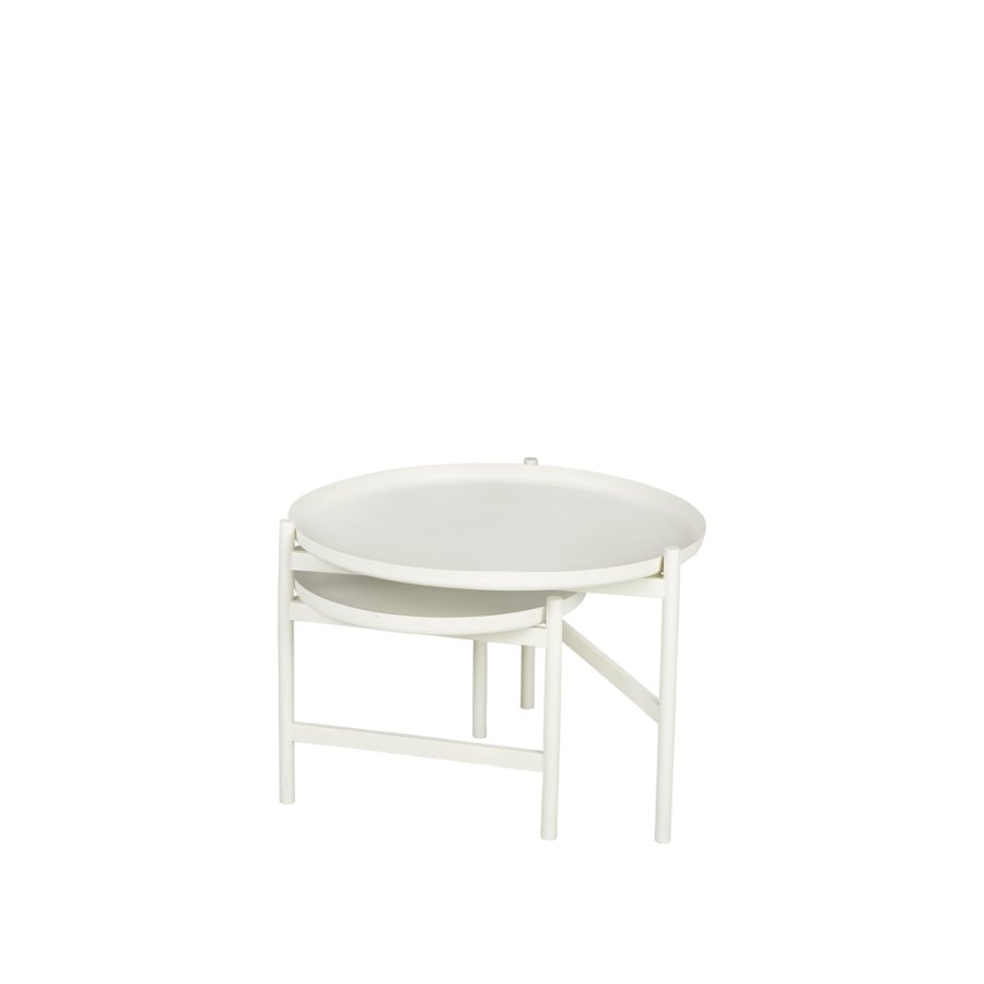 BROSTE COPENHAGEN Turner indskudsborde, rund - off white jern (70)
