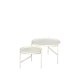 BROSTE COPENHAGEN Turner indskudsborde, rund - off white jern (70)