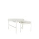 BROSTE COPENHAGEN Turner indskudsborde, rund - off white jern (70)