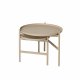 BROSTE COPENHAGEN Turner indskudsborde, rund - beige jern (70)