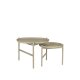 BROSTE COPENHAGEN Turner indskudsborde, rund - beige jern (70)