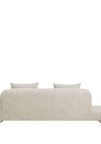 BROSTE COPENHAGEN Bay chaiselong, hjre side - lys beige stof