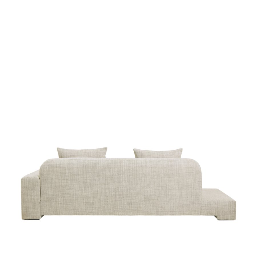 BROSTE COPENHAGEN Bay chaiselong, hjre side - lys beige stof
