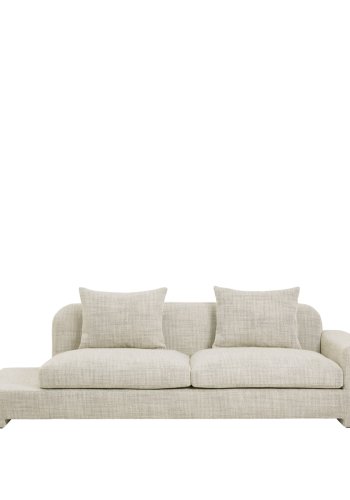 BROSTE COPENHAGEN Bay chaiselong, hjre side - lys beige stof