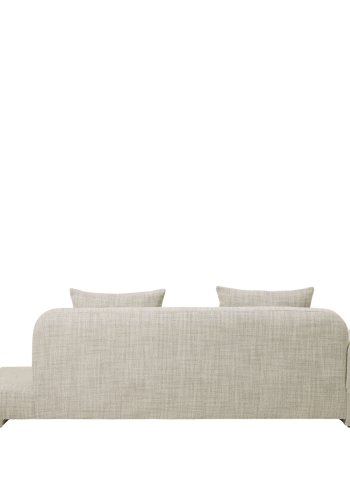 BROSTE COPENHAGEN Bay chaiselong, venstre side - lys beige stof