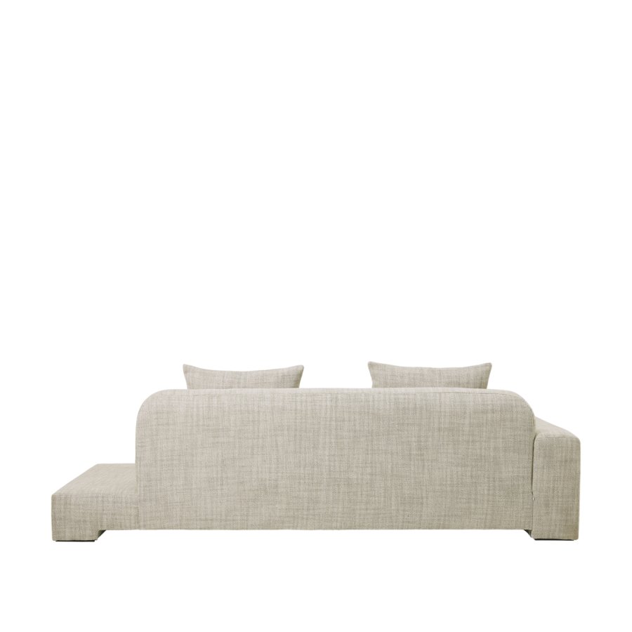 BROSTE COPENHAGEN Bay chaiselong, venstre side - lys beige stof