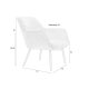 WHITE LABEL LIVING Dude loungestol, m. armln - vintage brun PU og stl