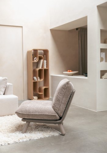 ZUIVER Lazy Sack loungestol - beige/gr polyester/bgetr