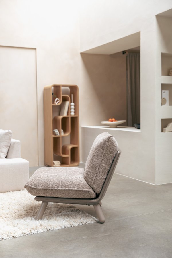 ZUIVER Lazy Sack loungestol - beige/gr polyester/bgetr