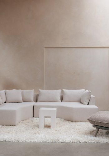 ZUIVER Lazy Sack loungestol - beige/gr polyester/bgetr