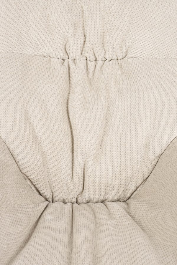 WHITE LABEL LIVING Duke loungestol, m. armln - beige polyester, lysebrun polypropylenplast, bg