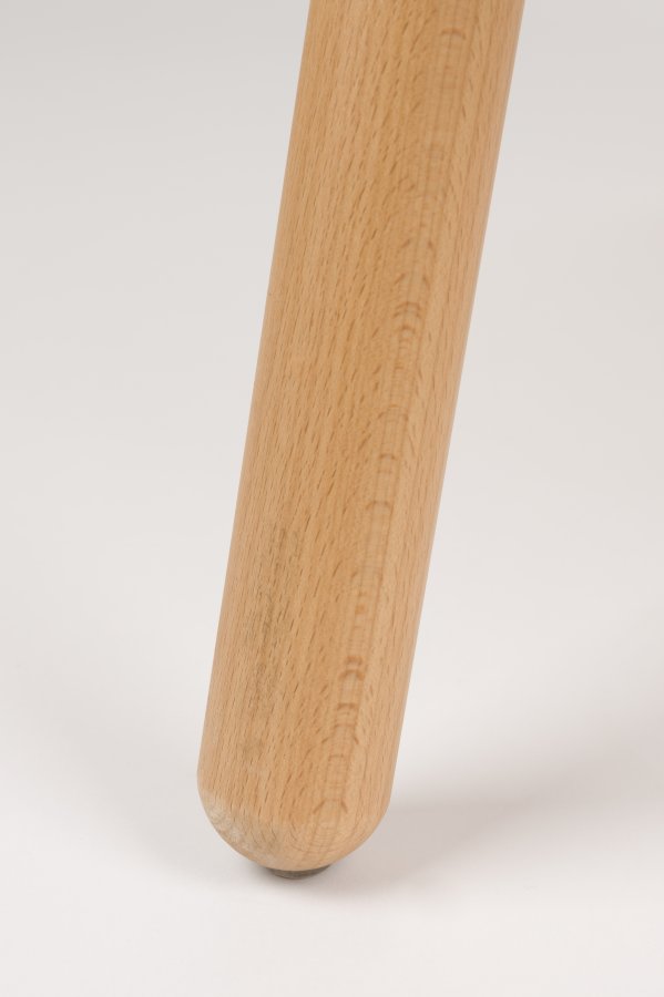 WHITE LABEL LIVING Duke loungestol, m. armln - beige polyester, lysebrun polypropylenplast, bg