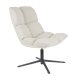 WHITE LABEL LIVING Bros loungestol - lysegr polyester og metal