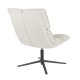 WHITE LABEL LIVING Bros loungestol - lysegr polyester og metal
