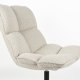 WHITE LABEL LIVING Bros loungestol - lysegr polyester og metal