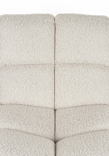 WHITE LABEL LIVING Bros loungestol - lysegr polyester og metal