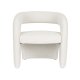 WHITE LABEL LIVING Nova loungestol, m. armln - hvid polyester