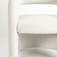 WHITE LABEL LIVING Nova loungestol, m. armln - hvid polyester