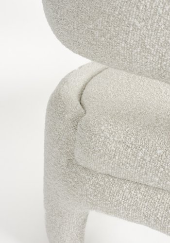 WHITE LABEL LIVING Nova loungestol, m. armln - hvid polyester