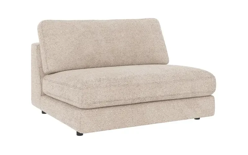 ROWICO Duncan 1,5 pers. modul lnestol, midt - lysegr stof