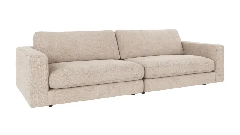 ROWICO Duncan 3 pers. modul sofa - lysegr stof