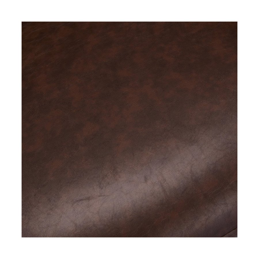 Luna spisebordsstol, m. armln - mrkebrun PU