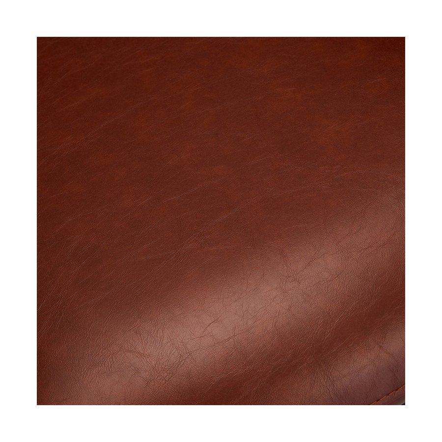 Luna spisebordsstol, m. armln - lysebrun PU