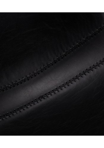 Isabel barstol, m. rygln og fodsttte - sort PU