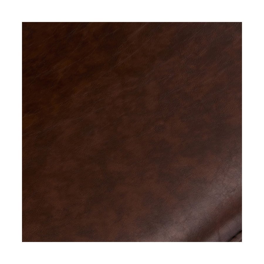 Isabel barstol, m. rygln og fodsttte - mrkebrun PU