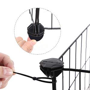 SONGMICS kravlegrd til kledyr, hamster, marsvin, sm dyr - sort metal