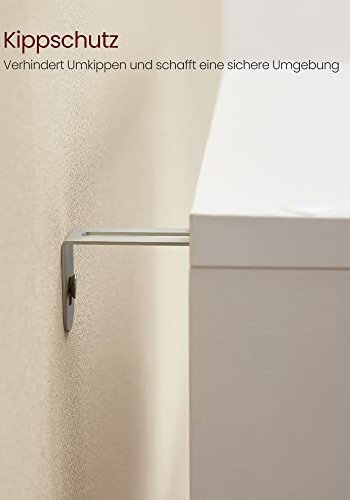 VASAGLE reol, m. 10 rum - hvid spnplade