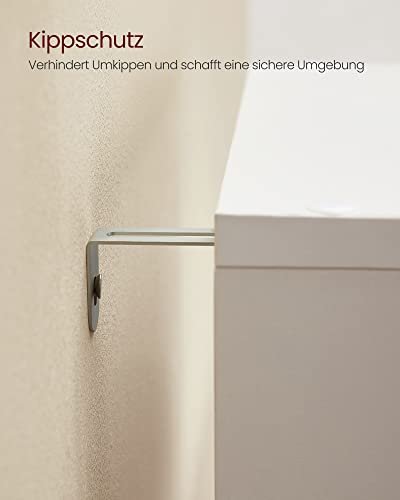 VASAGLE reol, m. 10 rum - hvid spnplade