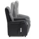 Victor recliner stol, m. 1 motor, sdelft, vippefunktion, skammel, armln, hjul - sort lder/PVC