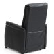 Victor recliner stol, m. 1 motor, sdelft, vippefunktion, skammel, armln, hjul - sort lder/PVC