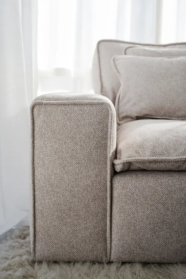 ROWICO Rawlins 3 pers. sofa, m. 4 hynder - beige stof