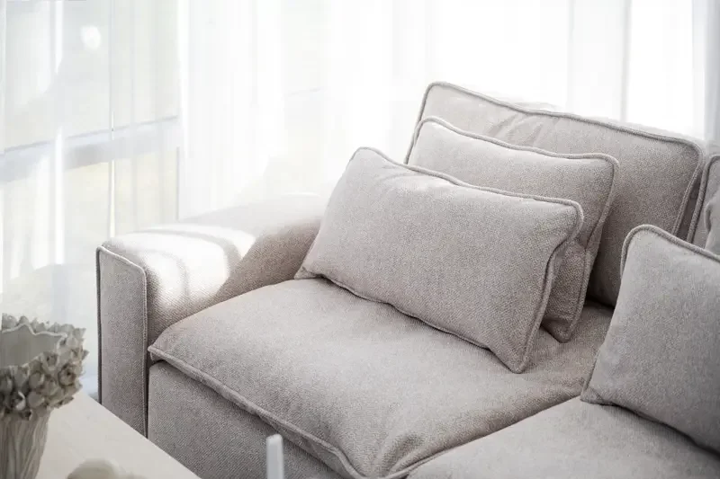 ROWICO Rawlins 3 pers. sofa, m. 4 hynder - beige stof