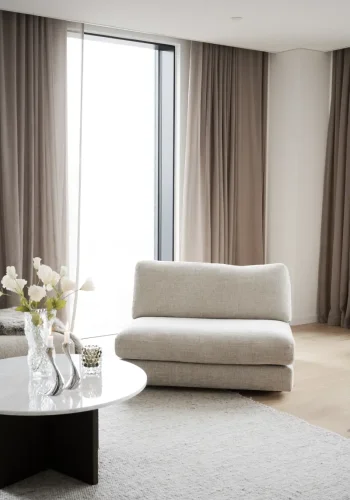 ROWICO Duncan 1,5 pers. modul lnestol, midt - lysegr stof