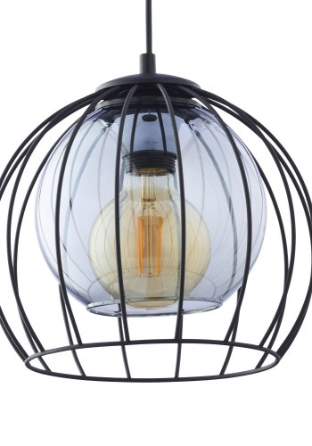TK Universo loftlampe 260 - grafit glas og sort metal