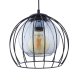TK Universo loftlampe 260 - grafit glas og sort metal