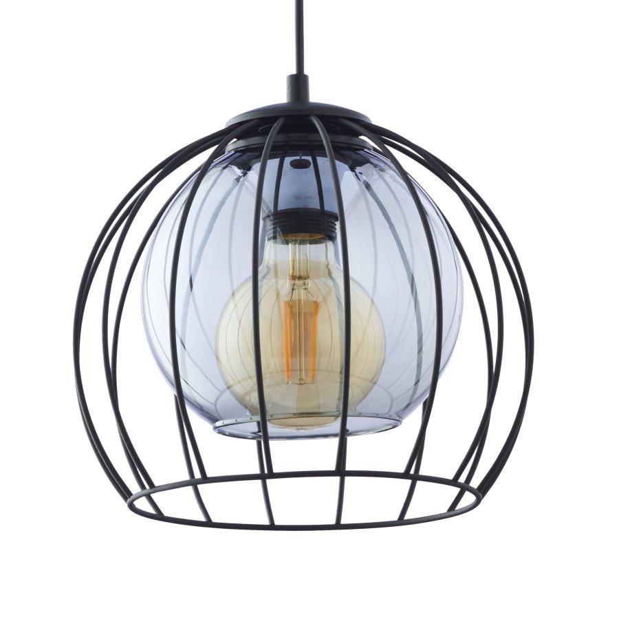 TK Universo loftlampe 260 - grafit glas og sort metal