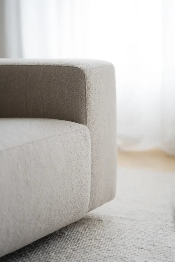 ROWICO Willard 4 pers. modul sofa, m. venstre chaiselong - lys beige stof