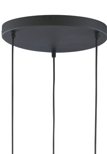 TK Marco loftlampe, m. 3 skrme - multifarvet glas