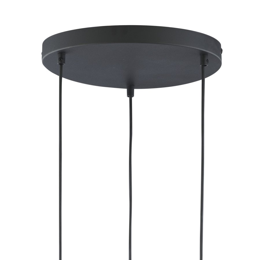 TK Marco loftlampe, m. 3 skrme - multifarvet glas