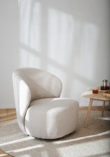 ROWICO Roselawn drejestol - lys beige stof