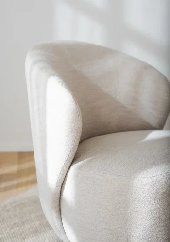 ROWICO Roselawn drejestol - lys beige stof