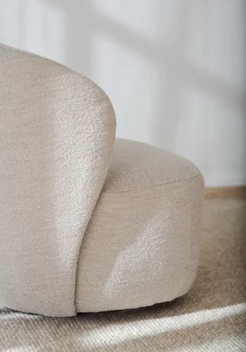 ROWICO Roselawn drejestol - lys beige stof