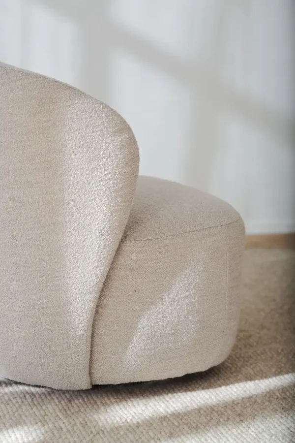 ROWICO Roselawn drejestol - lys beige stof