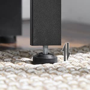 VASAGLE hjrnereol, m. 5 hylder - brun spnplade og sort stl